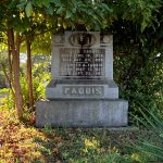 A grave in Cumberland Presbyterian Cemetery near Jefferson, Pennsylvania