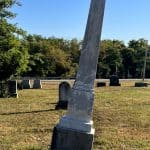 A grave in Cumberland Presbyterian Cemetery near Jefferson, Pennsylvania