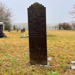 A grave in Wheeler Cemetery just outside of Kite, Georgia