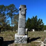 A Woodmen of the World grave marker at Lake Helen Cemetery